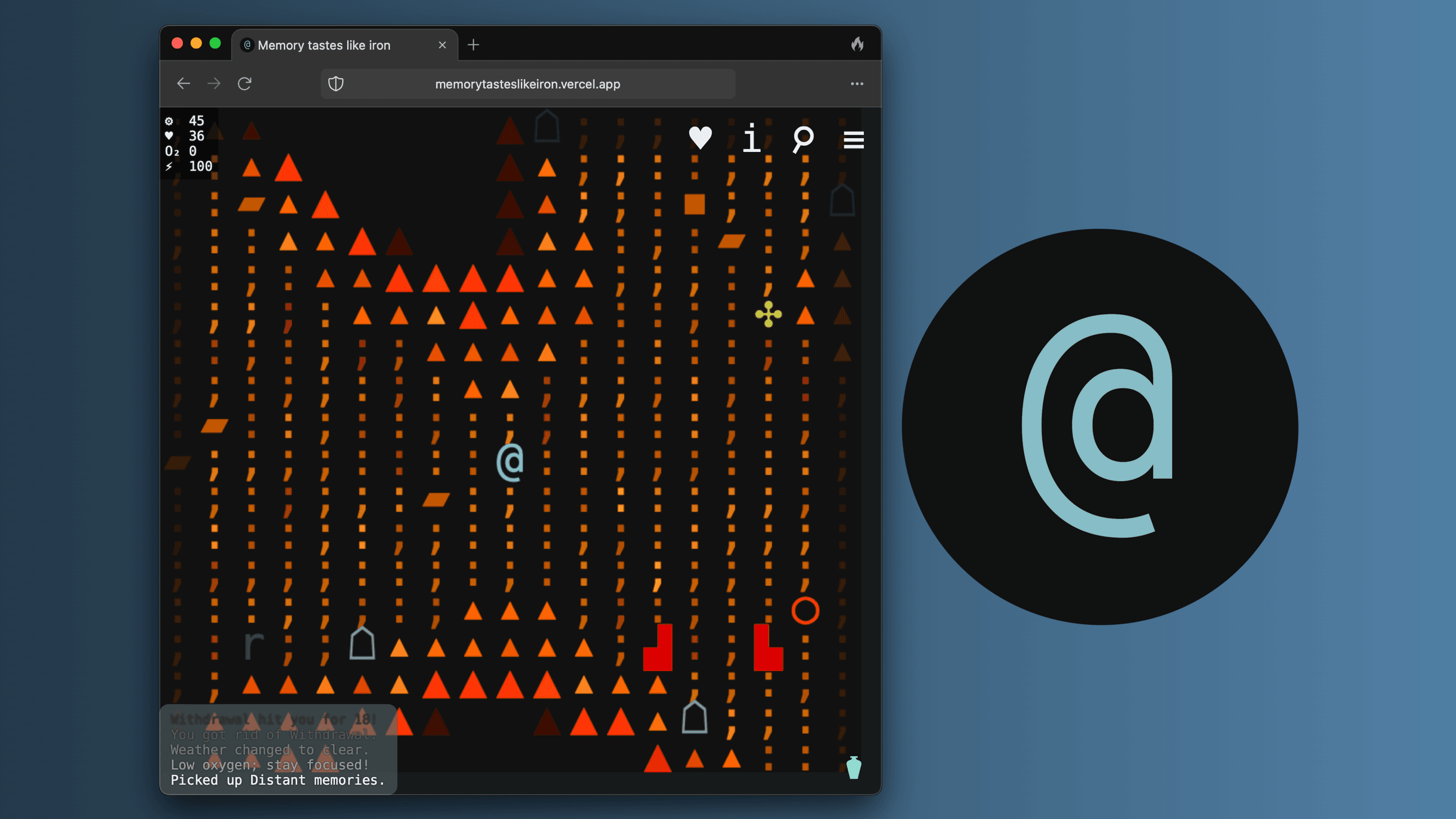 Showcase image no. 1 for Memory tastes like iron